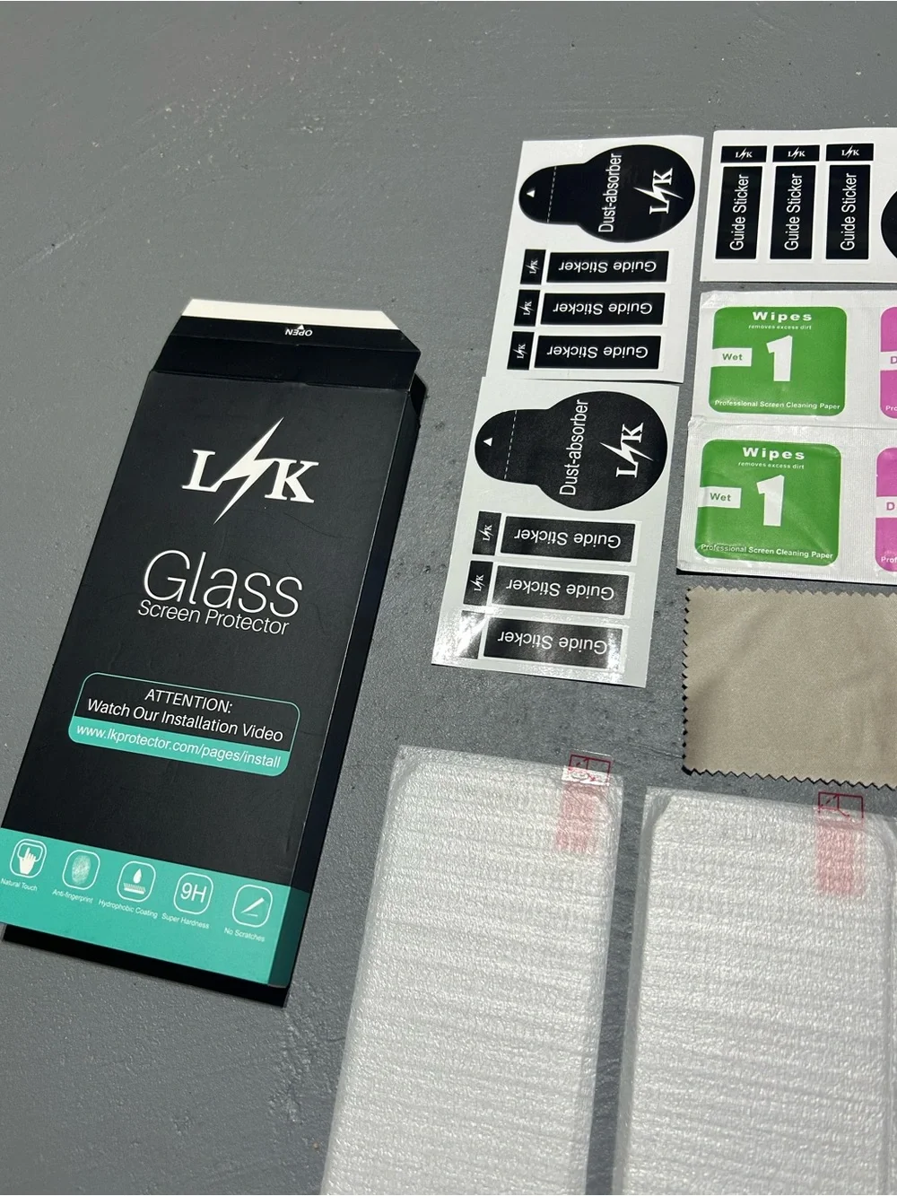 3 Pack - Glass Screen Protector for iPhone SE with Installation Kit